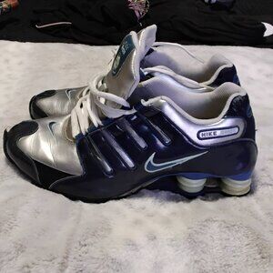 Nike Shox NZ Men’s 10 (27 cm) Silver/Navy – Style 366571-041 UNISEX